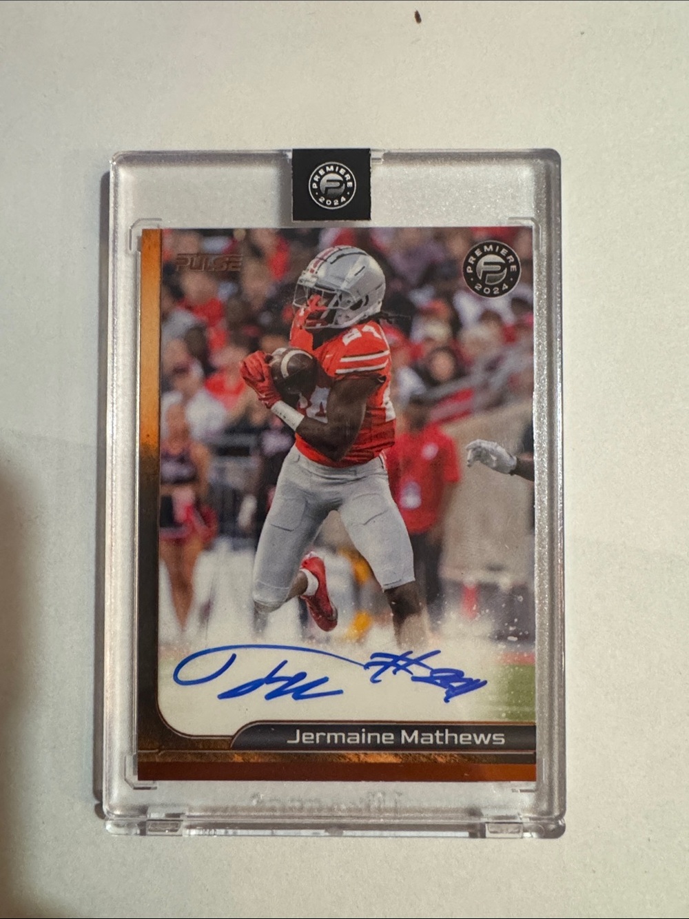 Pulse Football Trading Card - Red, Silver, White